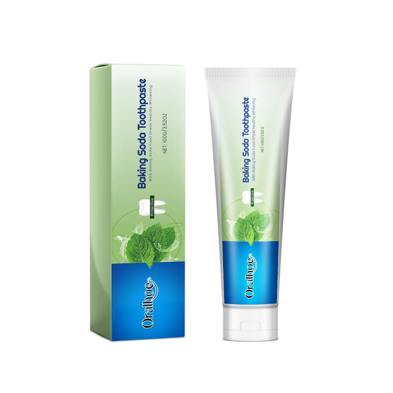 Baking Soda Toothpaste, Brush Every Day to Freshen Breath and Remove Surface Stains, Gentle Oral Care, Suitable for Daily Use