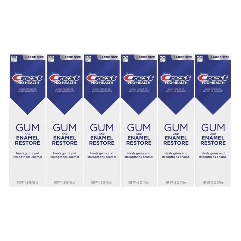 Crest Pro-Health Gum and Enamel Restore Toothpaste 4.8oz (pack of 6)