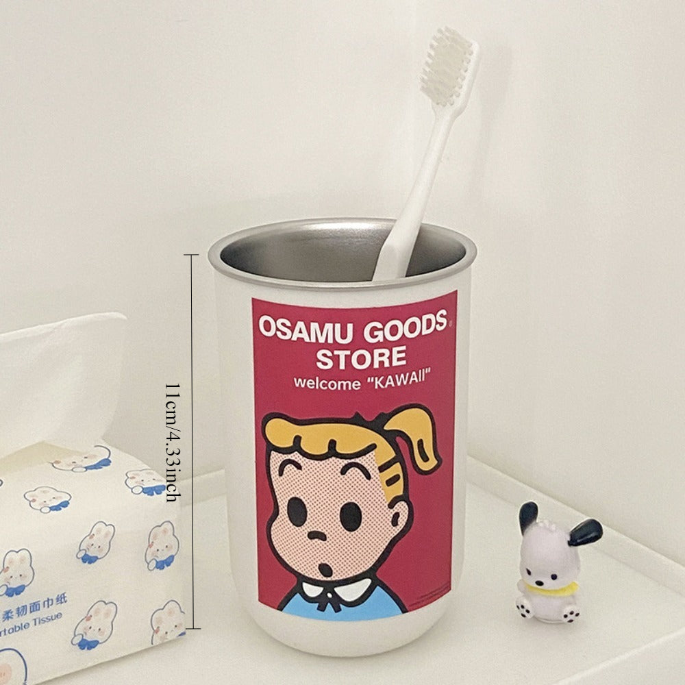 2 Sets of Cute Mouthwash Cups Made of Harada Zhi for Home Use, Toothbrush Cups for Couples with High Looks, Dormitory Wash Water Cups, Ins