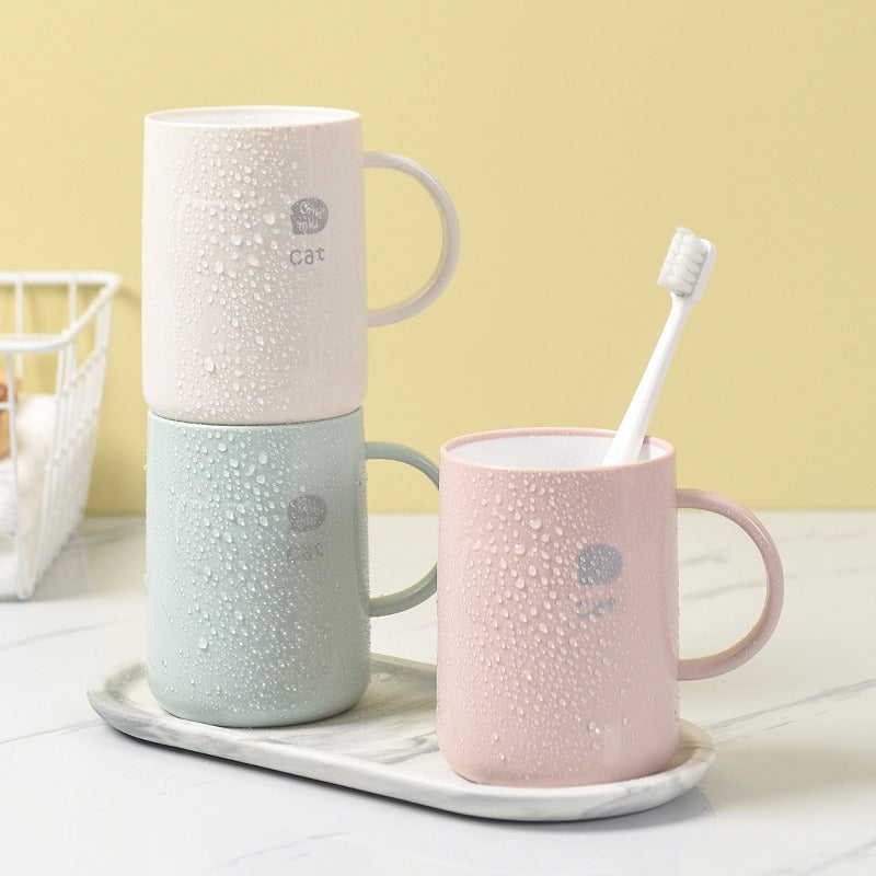 Mouthwash Cup Student Dormitory High-Value Brushing Couple Teeth Cup Toothbrush Toothset Washing Tooth Cylinder Cup Set Household