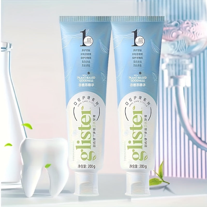 White Tea Toothpaste, Containing White Tea Essence, Enhances Luster, Suitable for All Teeth, Unisex, 200G Per Pack, Ideal for Daily Use And As a Gift