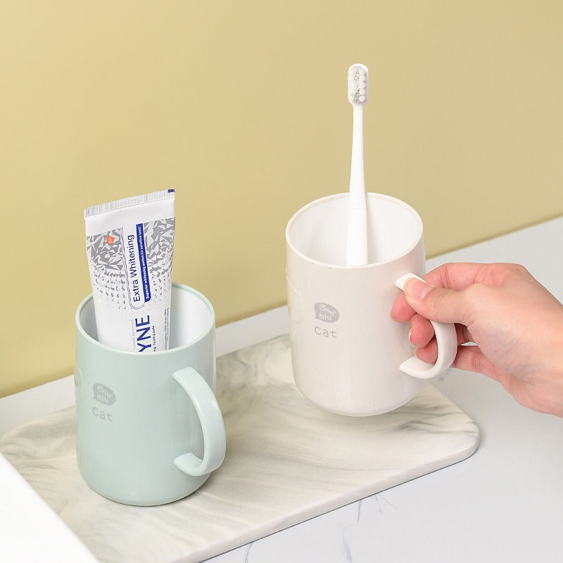 Mouthwash Cup Student Dormitory High-Value Brushing Couple Teeth Cup Toothbrush Toothset Washing Tooth Cylinder Cup Set Household