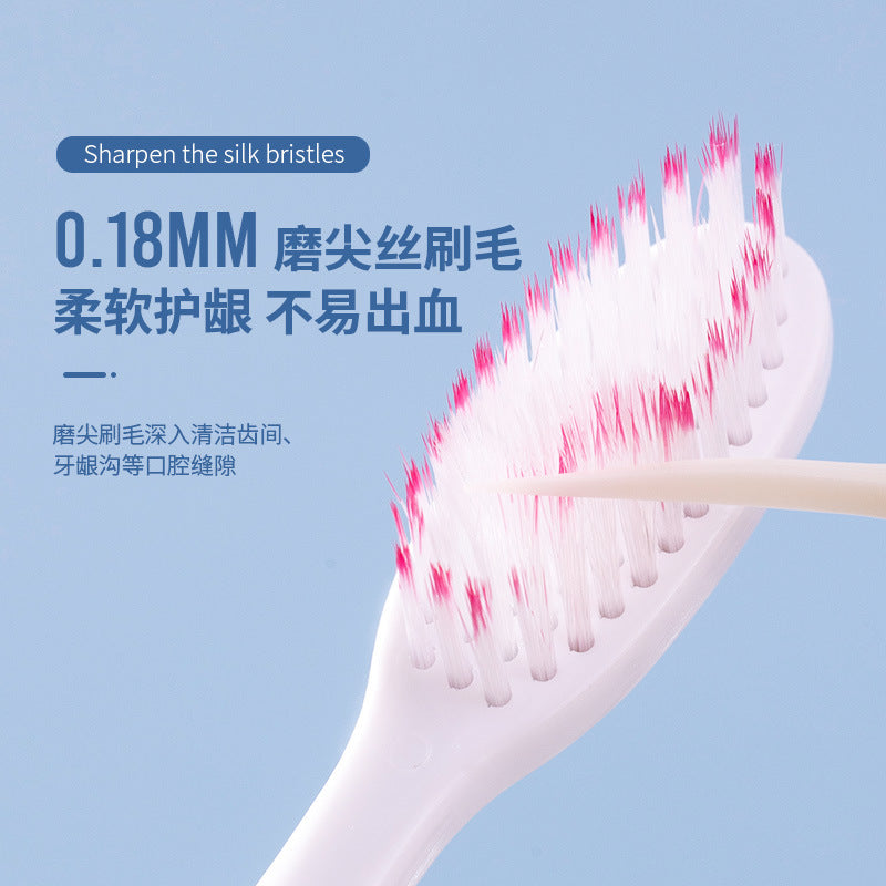 High-Quality Adult Toothbrush with Soft Bristles, Designed to Prevent Slipping, Suitable for Household Use, Available in Bulk for Supermarkets, Featuring a Large Head And a Round Hole with High-Density Bristles