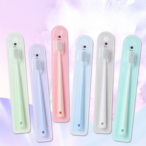 10pcs New Genuine Soft-Bristle Toothbrush for Gum Care And Deep Cleaning, Adult Fine Bristle Travel Set, Home Use Disposable Hospitality Couple Set