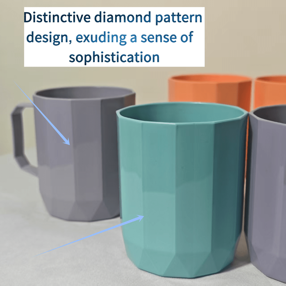 Stylish Crystal Diamond Rinse Cup for Mouthwash, Perfect for Bathroom Decor, Convenient for Both for Home And Travel, Ideal for Couples' Toothbrushes, Easy to Maintain, Luxurious Design, Appropriate for Home, Dorms, Hotels, Apartments