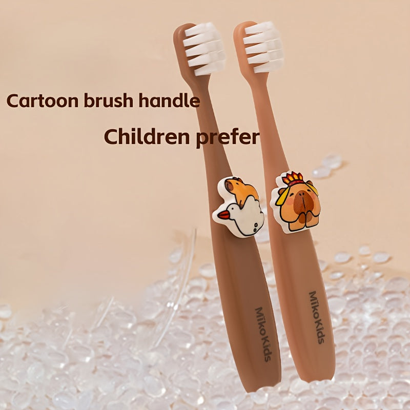 Cute Cartoon Design, Toothbrush, Ultra-fine Soft Bristles, Suitable for Sensitive Gums, Oral Care for and, Cartoon Toothbrush, Non-slip Brush Handle, Comfortable Grip, Small Brush Head, Deep Oral Gentle Cleaning Care
