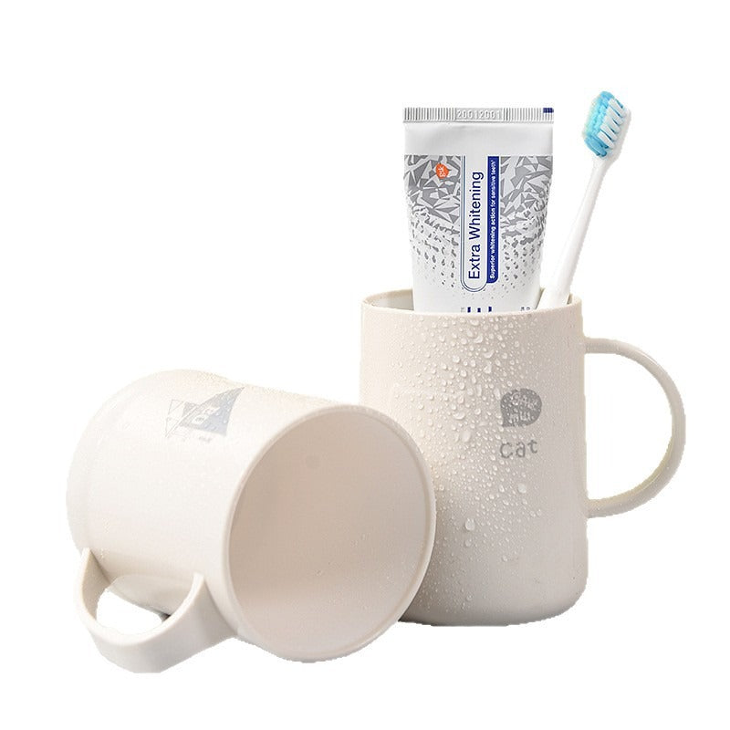 Mouthwash Cup Student Dormitory High-Value Brushing Couple Teeth Cup Toothbrush Toothset Washing Tooth Cylinder Cup Set Household