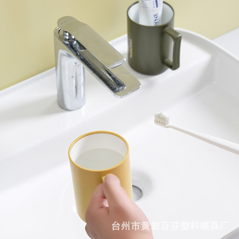 Double-Layer Thickened Washing Cup, Household Large-Capacity Mouthwash Cup, Mouth Cup, Drop-Resistant Cup, Smooth Mouth