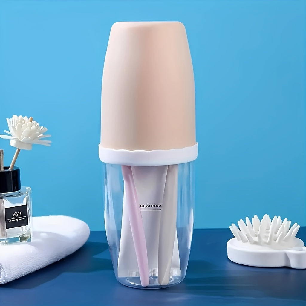 (Custom) Personalized, 1pc, Bathroom, Toothbrush Holder Cup, Mouthwash Cup, Travel Mouthwash Cup, Suitable for Use While Traveling, Daily Family Use, Customizable Text, Multiple Colors Available