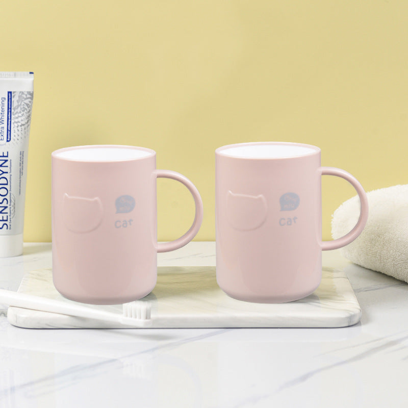 Mouthwash Cup Student Dormitory High-Value Brushing Couple Teeth Cup Toothbrush Toothset Washing Tooth Cylinder Cup Set Household