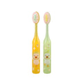 Pear and Duck High-efficiency Tooth Cleaning Toothbrush, Transparent Cartoon Handle, Small and Easy to Carry, High-density Colored Soft Hair, Efficient Cleaning, Carry It When Traveling and Entering the Park