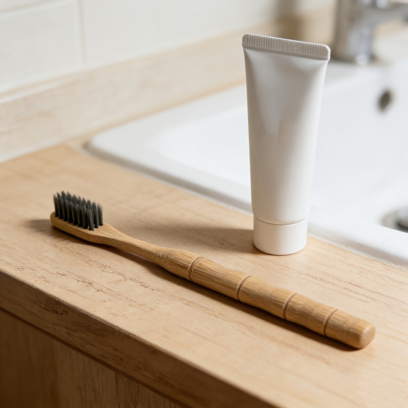 1pc Bamboo Bamboo Section Characteristic Toothbrush, Natural Bamboo Handle with Warm Texture, Narrow Head Bristle Design Flexible Deep into the Teeth, Gentle Teeth Cleaning and Gum Protection.
