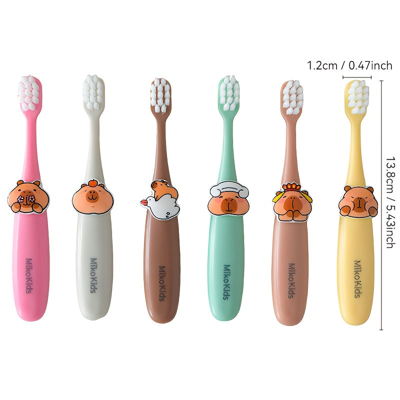 Cute Cartoon Design, Toothbrush, Ultra-fine Soft Bristles, Suitable for Sensitive Gums, Oral Care for and, Cartoon Toothbrush, Non-slip Brush Handle, Comfortable Grip, Small Brush Head, Deep Oral Gentle Cleaning Care