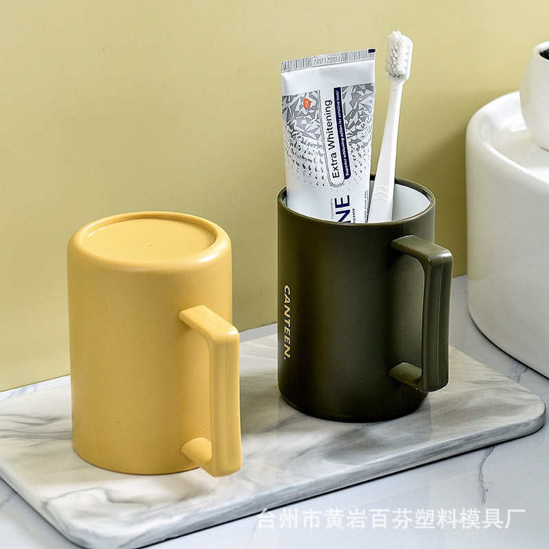 Double-Layer Thickened Washing Cup, Household Large-Capacity Mouthwash Cup, Mouth Cup, Drop-Resistant Cup, Smooth Mouth